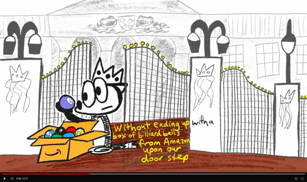 Scene from an illustrative video
